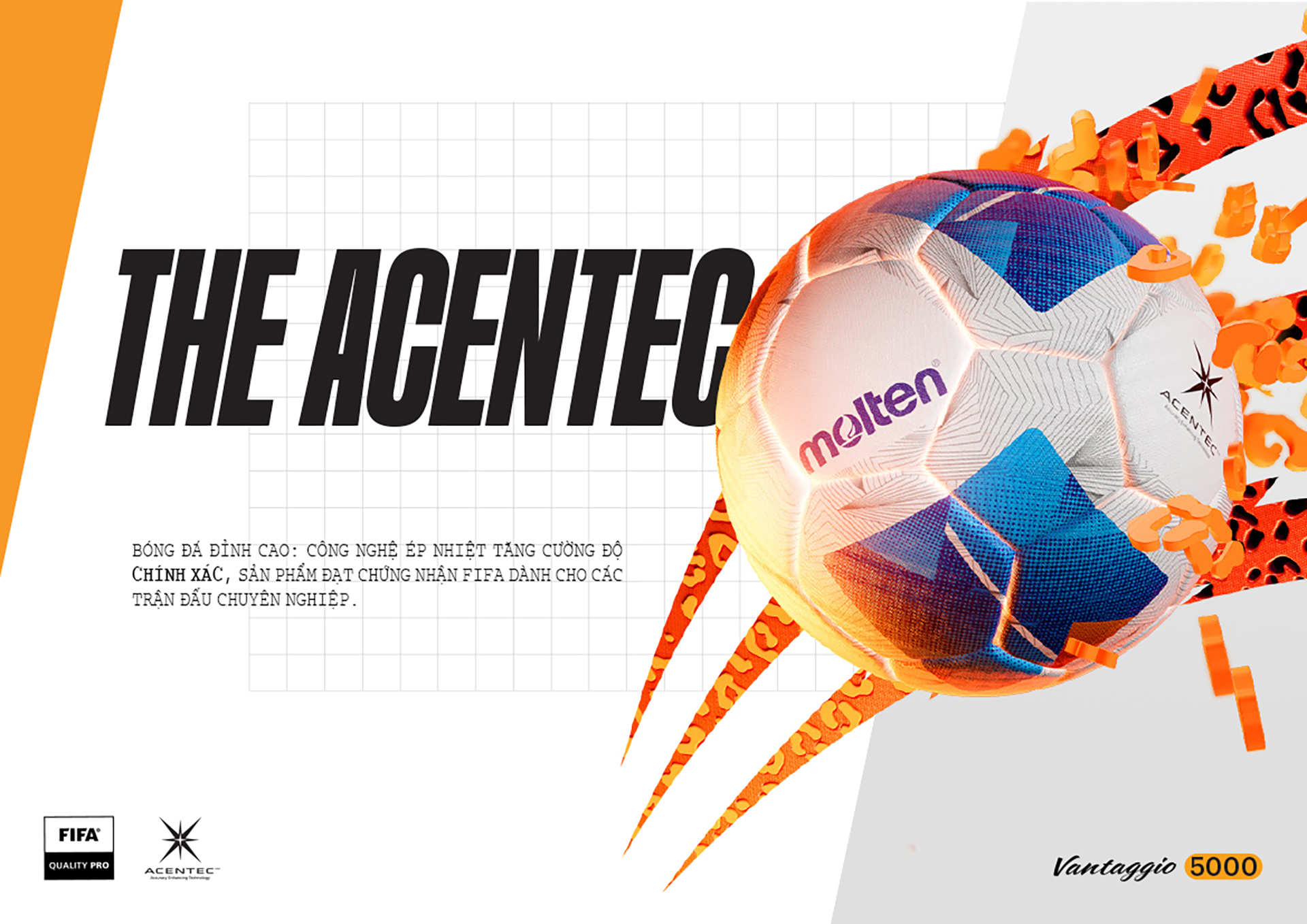 Công nghệ Acentec trên bóng đá Molten